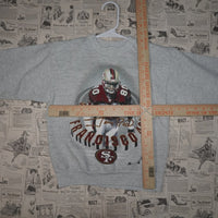 10-12 - Vintage Y2K Nfl Sweatshirts jerry rice san francisco - Gray - 10-12