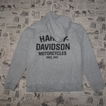 L - Vintage Y2K Harley-davidson Hoodies harley davidson - Gray - L