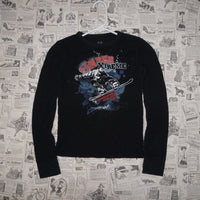 10-12 - Vintage Y2K American Vintage T-Shirts shred extreme - Black - 10-12