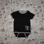 18 - Vintage Y2K Nfl Shirts onesie oakland raiders front - Black - 18