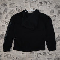 40 - Vintage Y2K Hoodies striped embroidered zip hoodie - Black - 40