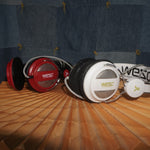 Vintage Y2K Wesc Accessories set oboe ear stereo headphones - Red