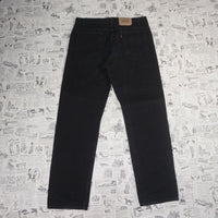 38X32 - Vintage Y2K Levi's Pants orange tab 505 regular fit - Black - 38X32