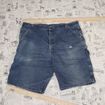 36 - Vintage Y2K Wrangler Shorts workwear faded durable - Blue - 36