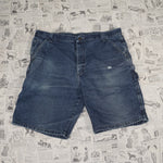 36 - Vintage Y2K Wrangler Shorts workwear faded durable - Blue - 36