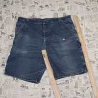 36 - Vintage Y2K Wrangler Shorts workwear faded durable - Blue - 36