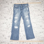 38 - Vintage Y2K Fidelity Pants straight fit wide leg - blue - 38