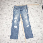 38 - Vintage Y2K Fidelity Pants straight fit wide leg - blue - 38