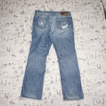 38 - Vintage Y2K Fidelity Pants straight fit wide leg - blue - 38