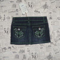 4 - Vintage Y2K American Vintage Shorts rhinestone green - Blue - 4