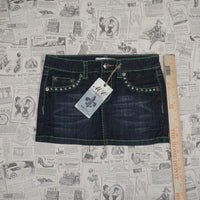 4 - Vintage Y2K American Vintage Shorts rhinestone green - Blue - 4