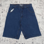 34 - Vintage Y2K American Vintage Shorts baggy wide leg nsi - Blue - 34