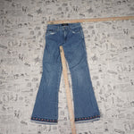 5 - Vintage Y2K L E I Pants flare wide leg bootcut style - Blue - 5