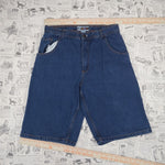 34 - Vintage Y2K American Vintage Shorts baggy wide leg nsi - Blue - 34