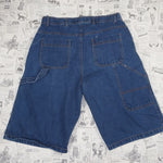 34 - Vintage Y2K American Vintage Shorts baggy wide leg nsi - Blue - 34