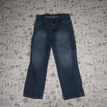 34X30 - Vintage Y2K Chaps Pants essential simple carpenter - Blue - 34X30
