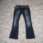 29 - Vintage Y2K Miss Me Pants mid rise easy boot designed - Blue - 29