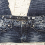 29 - Vintage Y2K Miss Me Pants mid rise easy boot designed - Blue - 29