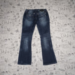 29 - Vintage Y2K Miss Me Pants mid rise easy boot designed - Blue - 29