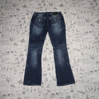 29 - Vintage Y2K Miss Me Pants mid rise easy boot designed - Blue - 29