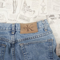 Vintage Y2K Calvin Klein Pants denim street fit slight flare - Blue - 7