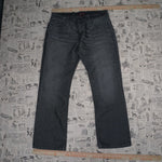 36 - Vintage Y2K Old School Pants essential simple baggy - Gray - 36