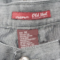 36 - Vintage Y2K Old School Pants essential simple baggy - Gray - 36
