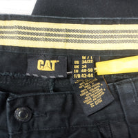 34 - Vintage Y2K Cat Pants work where heavyweight carpenter - Black - 34