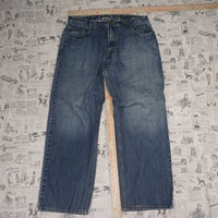38 - Vintage Y2K Levi's Pants wide leg baggy faded denim - Blue - 38