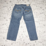 38 - Vintage Y2K Levi's Pants wide leg baggy faded denim - Blue - 38