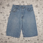 30 - Vintage Y2K Faded Glory Shorts baggy wide leg faded - Blue - 30