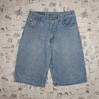 30 - Vintage Y2K Faded Glory Shorts baggy wide leg faded - Blue - 30