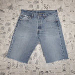 32 - Vintage Y2K Levi's Shorts cut off faded 90s usa made - Denim - 32