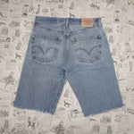32 - Vintage Y2K Levi's Shorts cut off faded 90s usa made - Denim - 32