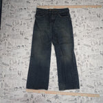 34 - Vintage Y2K American Vintage Pants wide leg baggy brown - Blue - 34