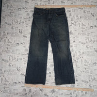34 - Vintage Y2K American Vintage Pants wide leg baggy brown - Blue - 34