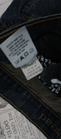 34 - Vintage Y2K American Vintage Pants wide leg baggy brown - Blue - 34