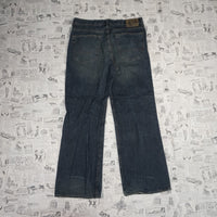 34 - Vintage Y2K American Vintage Pants wide leg baggy brown - Blue - 34