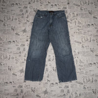 31X30 - Vintage Y2K American Rag Pants essential faded wide - Blue - 31X30