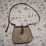 Vintage Y2K Chaps Accessories monogram logo buckle closure - Beige