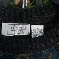M - Vintage Y2K Sears Sweatshirts description knitted - Gray - M
