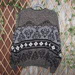 XL - Vintage Y2K Today's News Sweatshirts checkerboard royal - Gray So I Can - XL