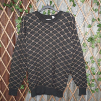 L - Vintage Y2K Saturdays Sweatshirts abstract pattern - Gray - L