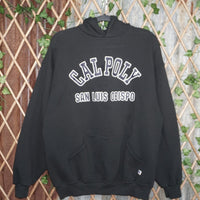 XL - Vintage Y2K Russell Athletic Hoodies cal poly san luis - Black - XL