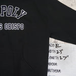 XL - Vintage Y2K Russell Athletic Hoodies cal poly san luis - Black - XL