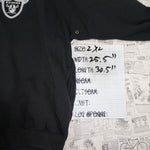 XXL - Vintage Y2K Nfl Hoodies oakland raiders embroidered - Black - XXL