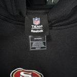 S - Vintage Y2K Hoodies embroidered spell logo nfl football - Black - S