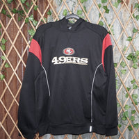 S - Vintage Y2K Hoodies embroidered spell logo nfl football - Black - S