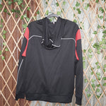 S - Vintage Y2K Hoodies embroidered spell logo nfl football - Black - S