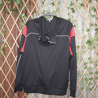 S - Vintage Y2K Hoodies embroidered spell logo nfl football - Black - S